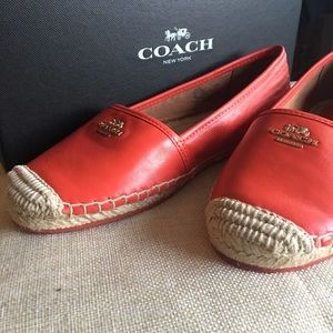 Coach espadrille slip on